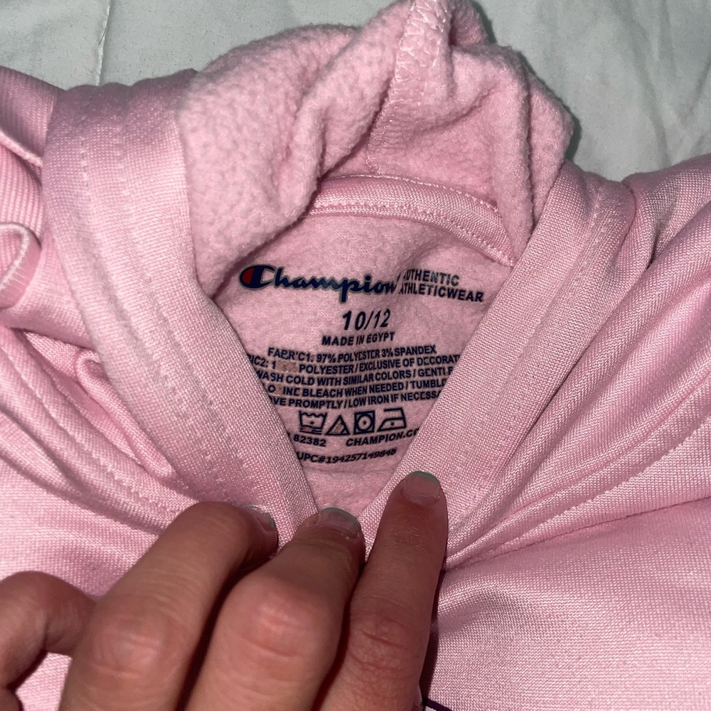 Light pink and purple champion hoodie